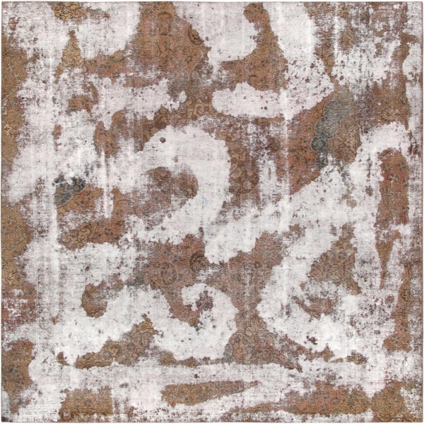 Pasargad 54685 9 ft. 9 in. x 9 ft. 10 in. Vintage Overdye Hand-Knotted Wool RugBeige 54685 10x10 - main
